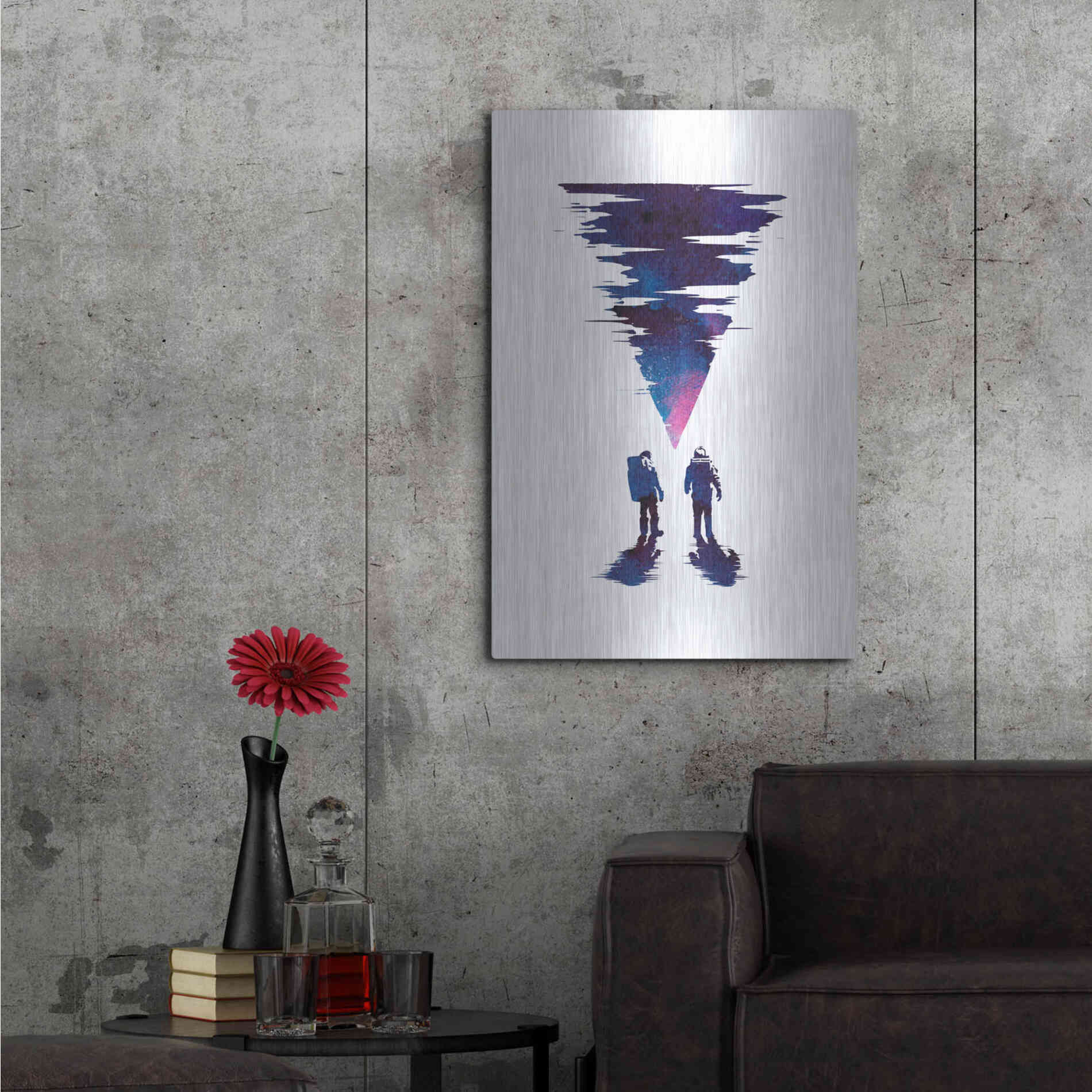 Luxe Metal Art 'The Thing' by Robert Farkas, Metal Wall Art,24x36