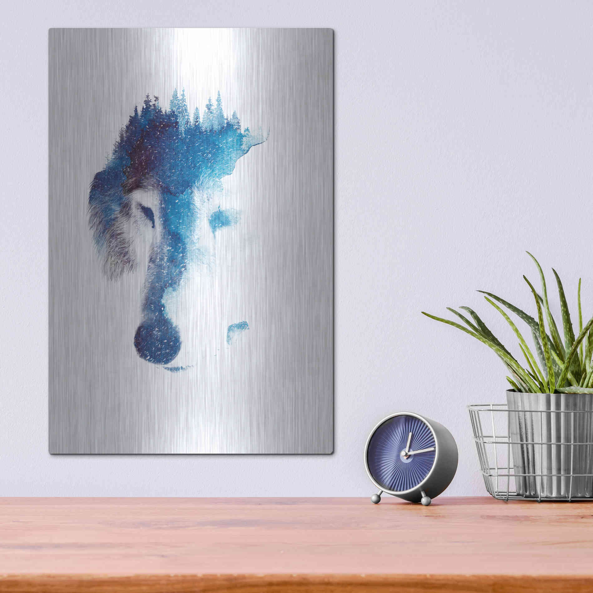 Luxe Metal Art 'Through Many Storms' by Robert Farkas, Metal Wall Art,12x16