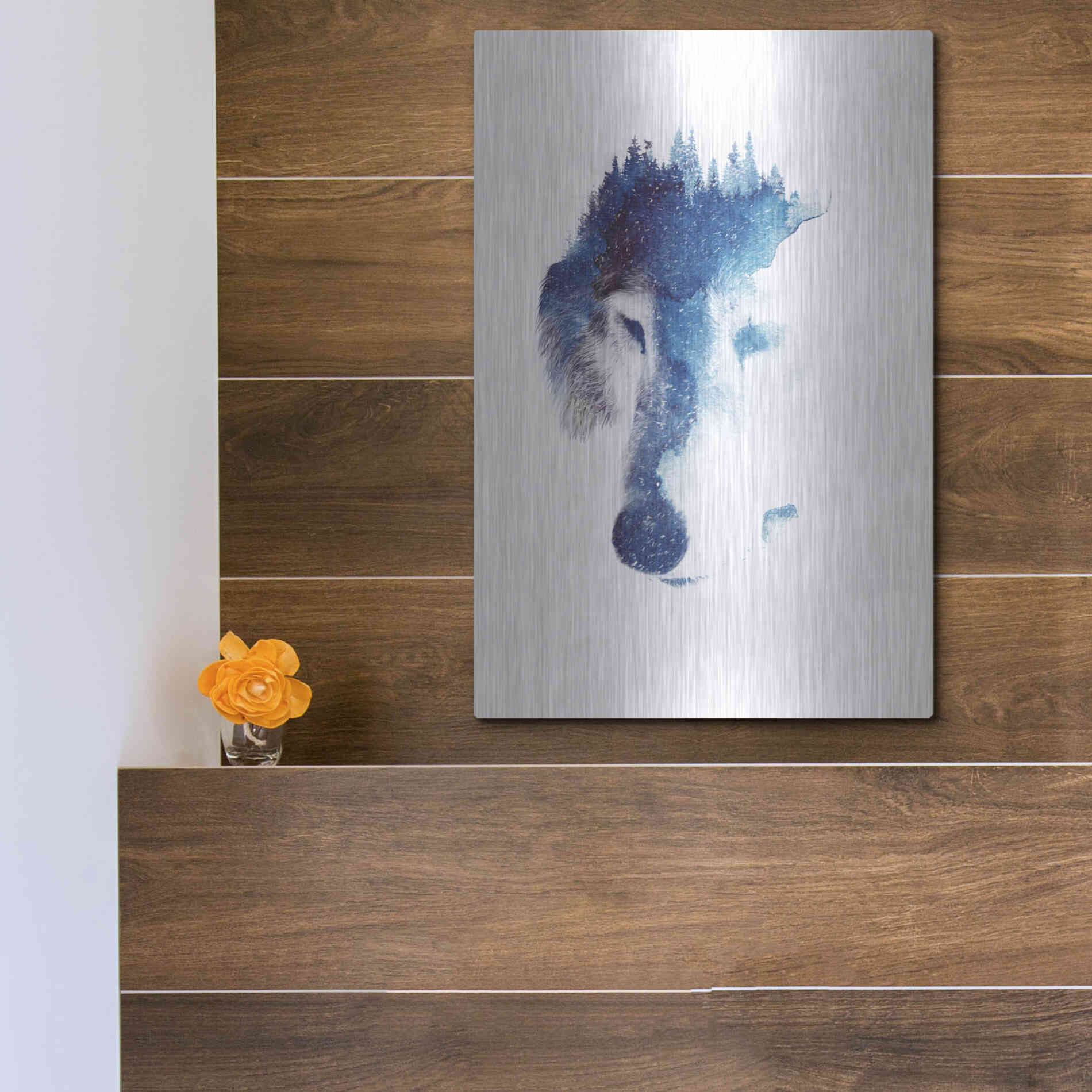 Luxe Metal Art 'Through Many Storms' by Robert Farkas, Metal Wall Art,12x16