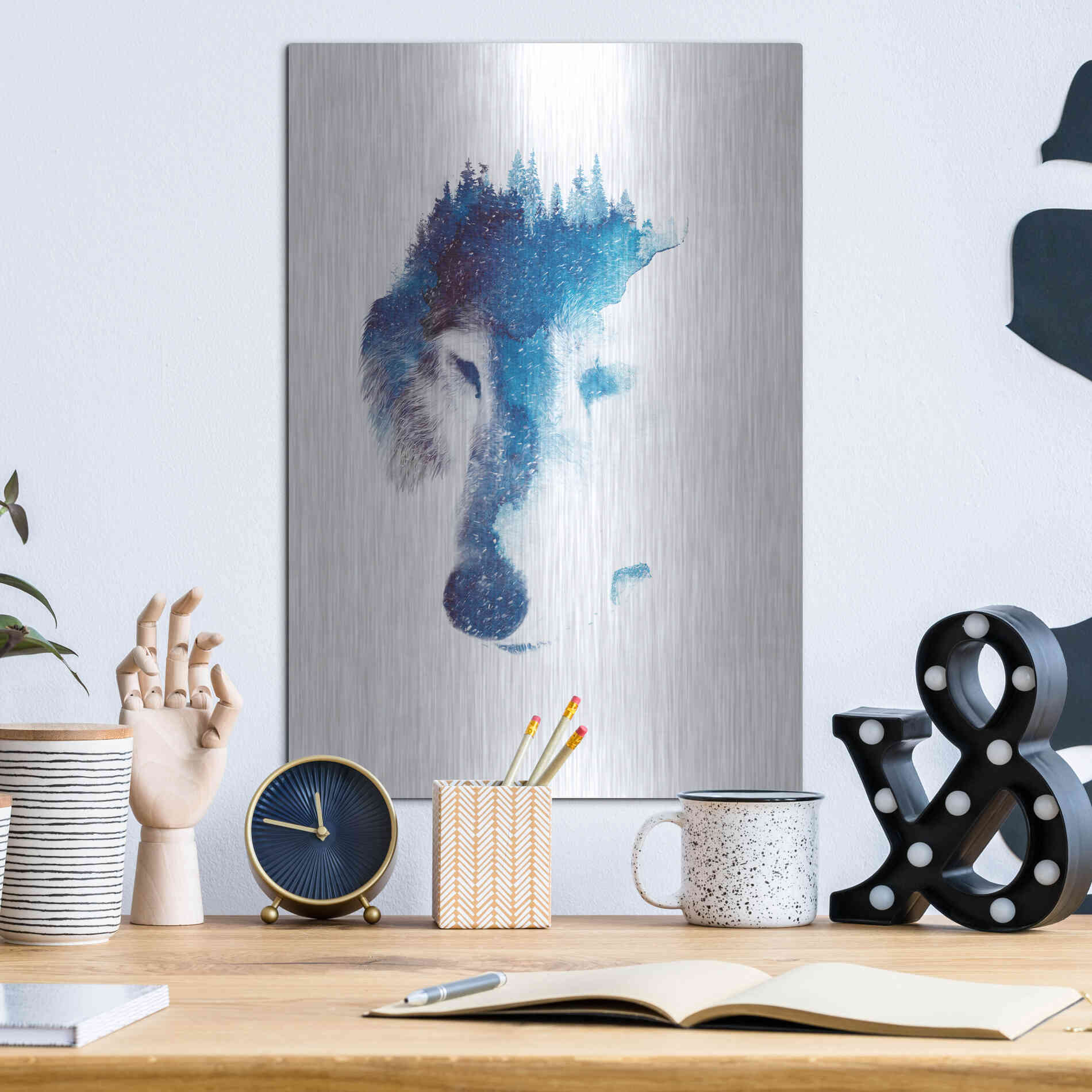 Luxe Metal Art 'Through Many Storms' by Robert Farkas, Metal Wall Art,12x16