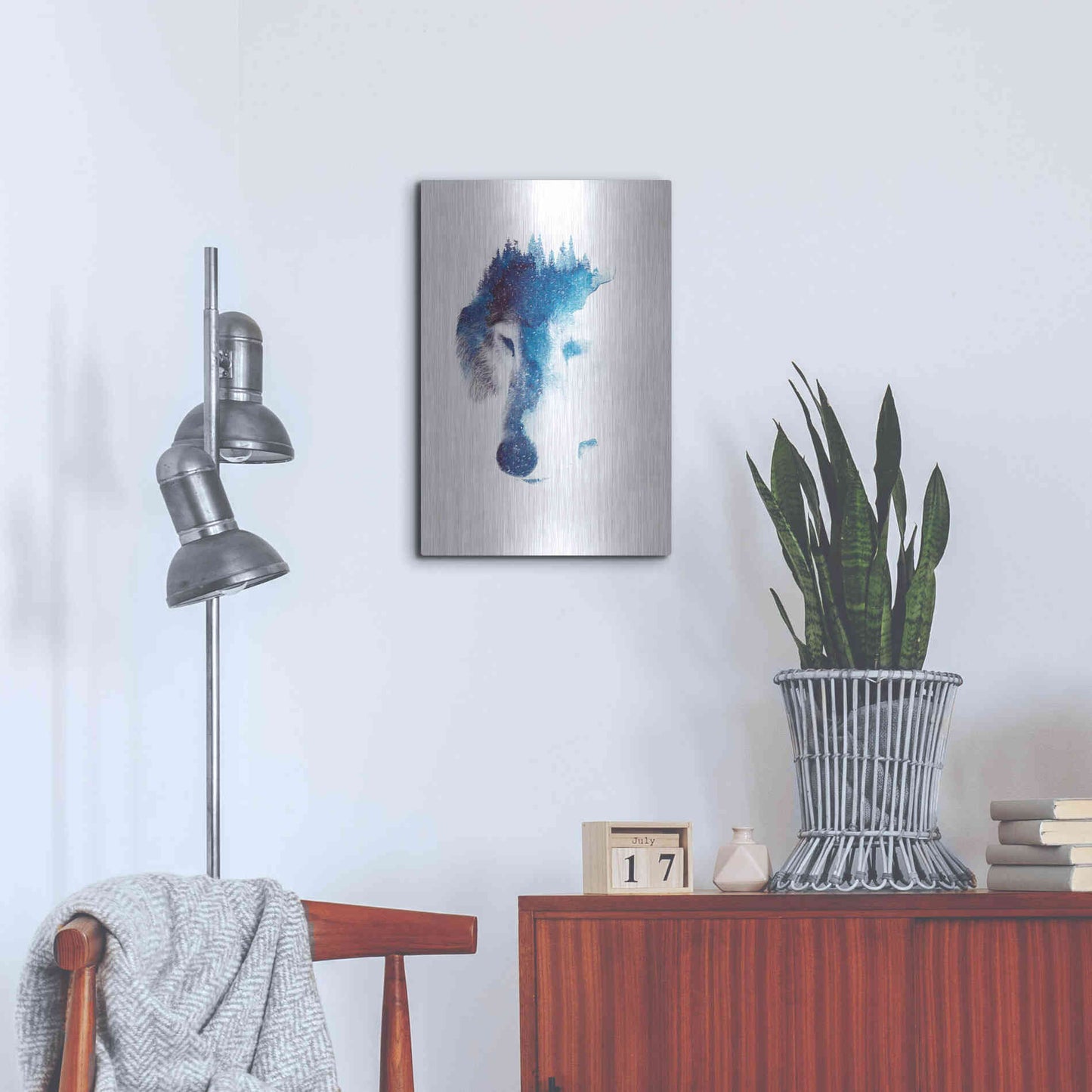 Luxe Metal Art 'Through Many Storms' by Robert Farkas, Metal Wall Art,16x24