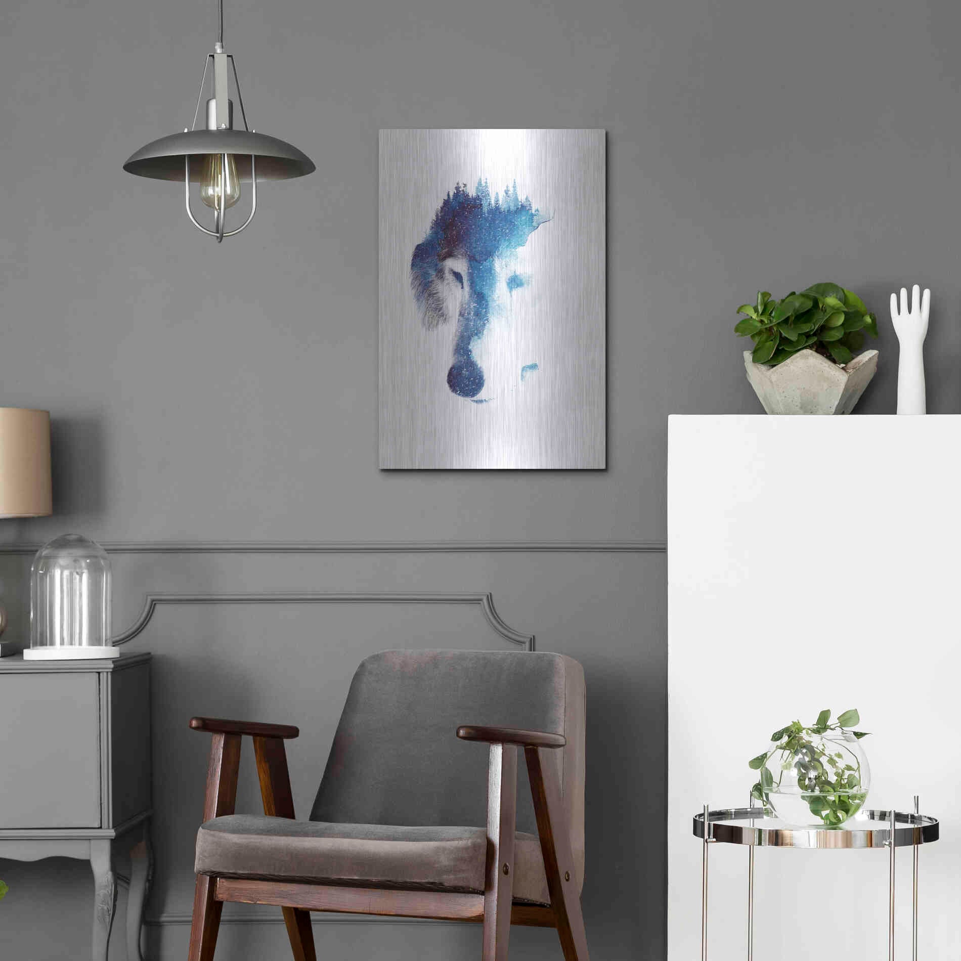 Luxe Metal Art 'Through Many Storms' by Robert Farkas, Metal Wall Art,16x24