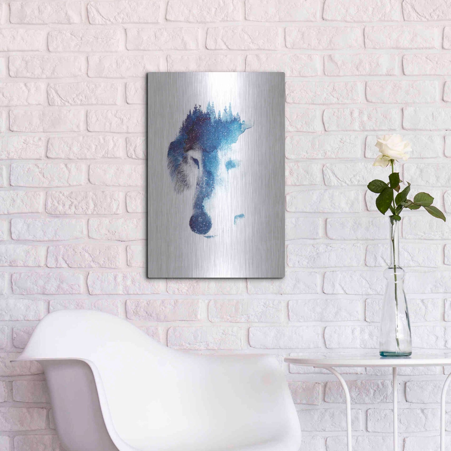 Luxe Metal Art 'Through Many Storms' by Robert Farkas, Metal Wall Art,16x24