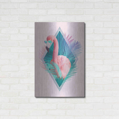 Luxe Metal Art 'Tropical Leaves' by Robert Farkas, Metal Wall Art,24x36