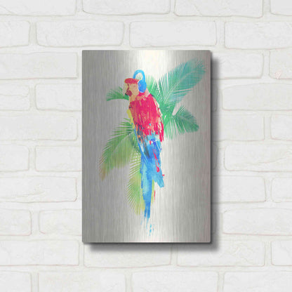 Luxe Metal Art 'Tropical Party' by Robert Farkas, Metal Wall Art,12x16