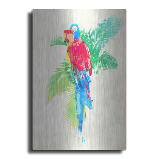 Luxe Metal Art 'Tropical Party' by Robert Farkas, Metal Wall Art