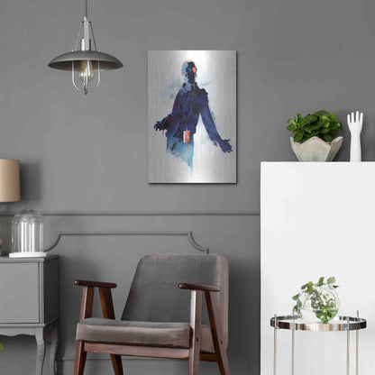 Luxe Metal Art 'Walkman Dead' by Robert Farkas, Metal Wall Art,16x24