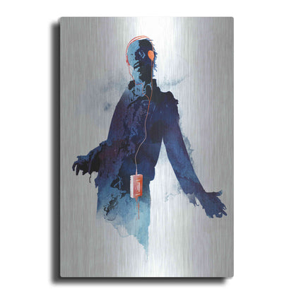 Luxe Metal Art 'Walkman Dead' by Robert Farkas, Metal Wall Art