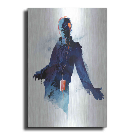 Luxe Metal Art 'Walkman Dead' by Robert Farkas, Metal Wall Art