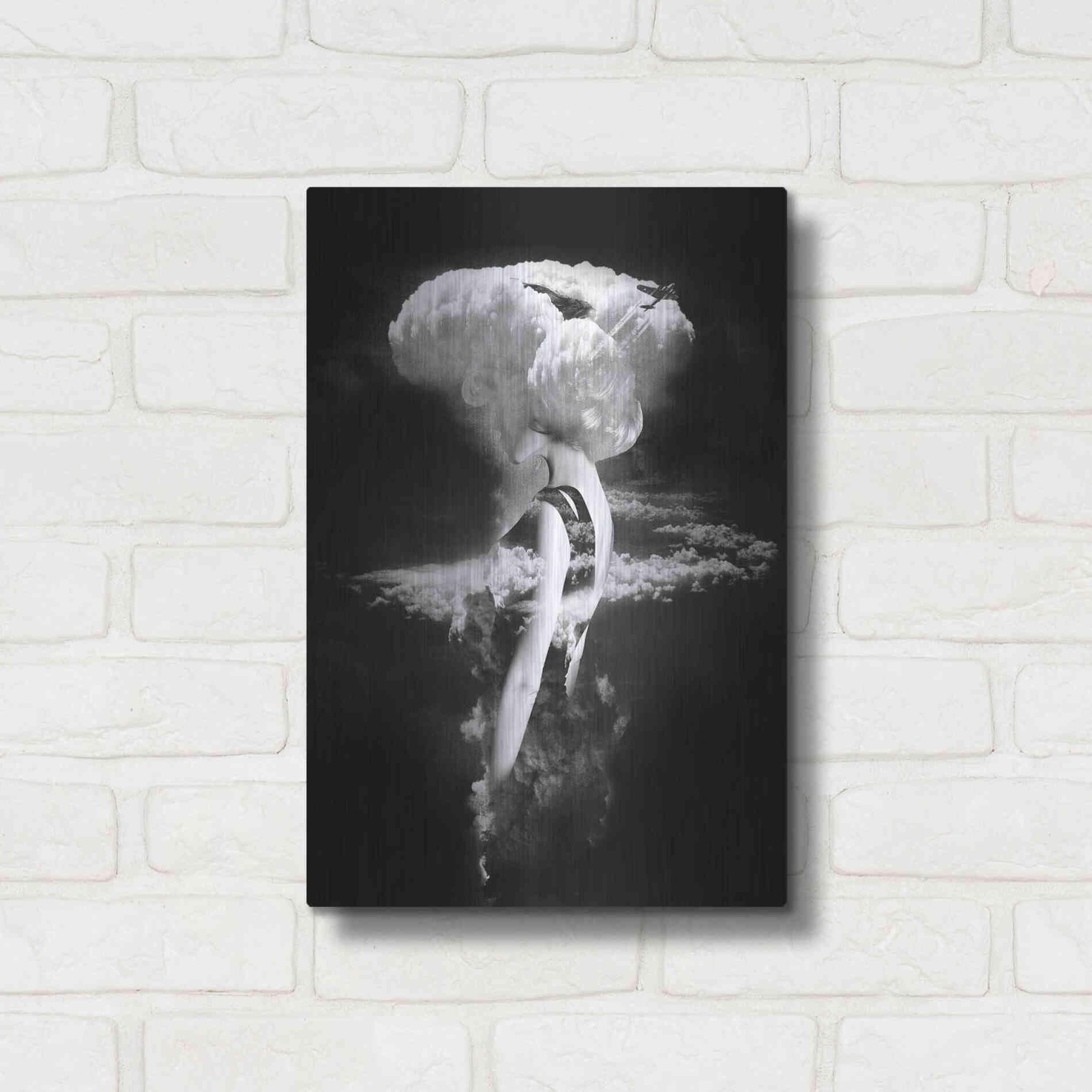 Luxe Metal Art 'War Goddess' by Robert Farkas, Metal Wall Art,12x16