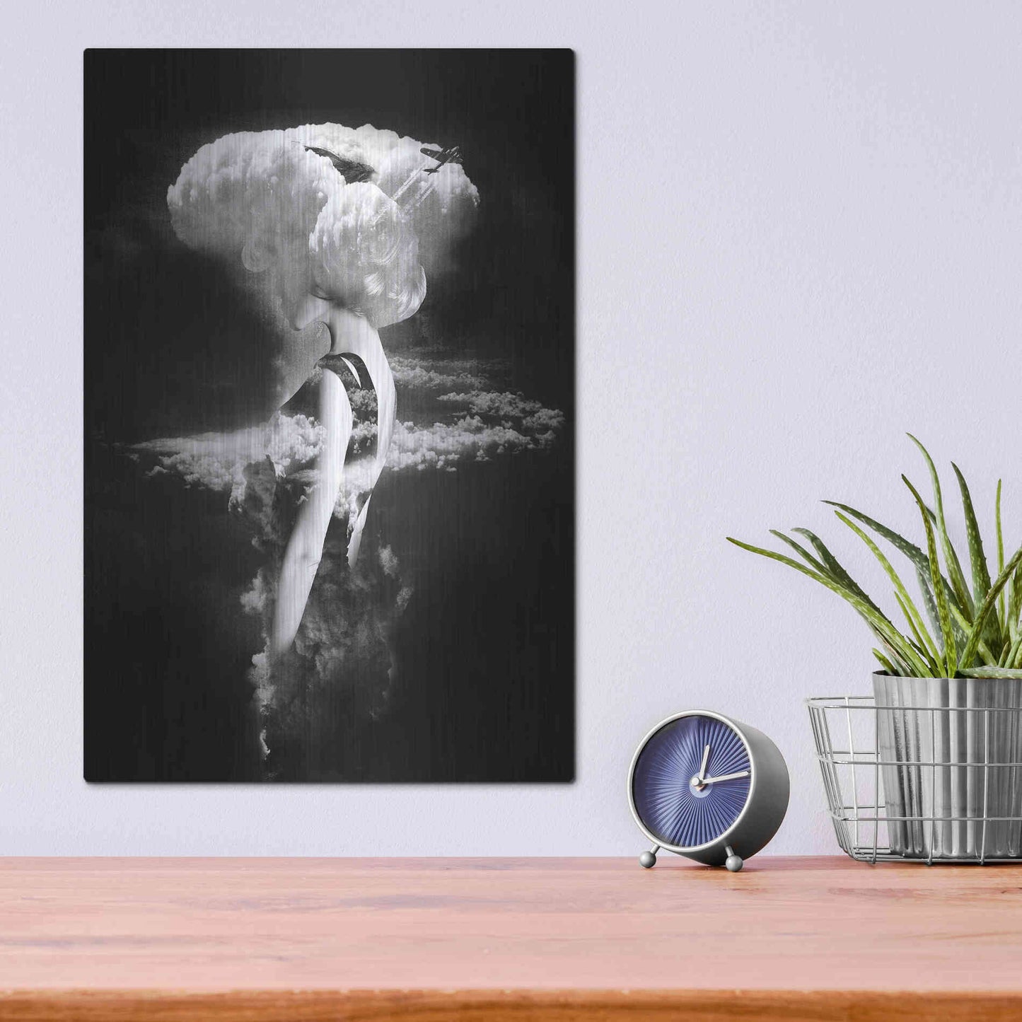 Luxe Metal Art 'War Goddess' by Robert Farkas, Metal Wall Art,12x16