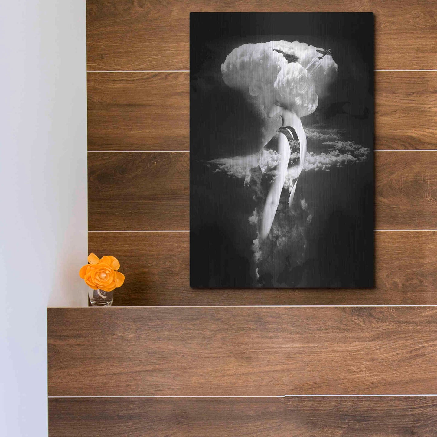 Luxe Metal Art 'War Goddess' by Robert Farkas, Metal Wall Art,12x16