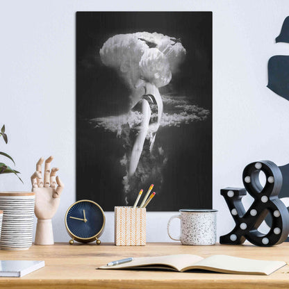 Luxe Metal Art 'War Goddess' by Robert Farkas, Metal Wall Art,12x16