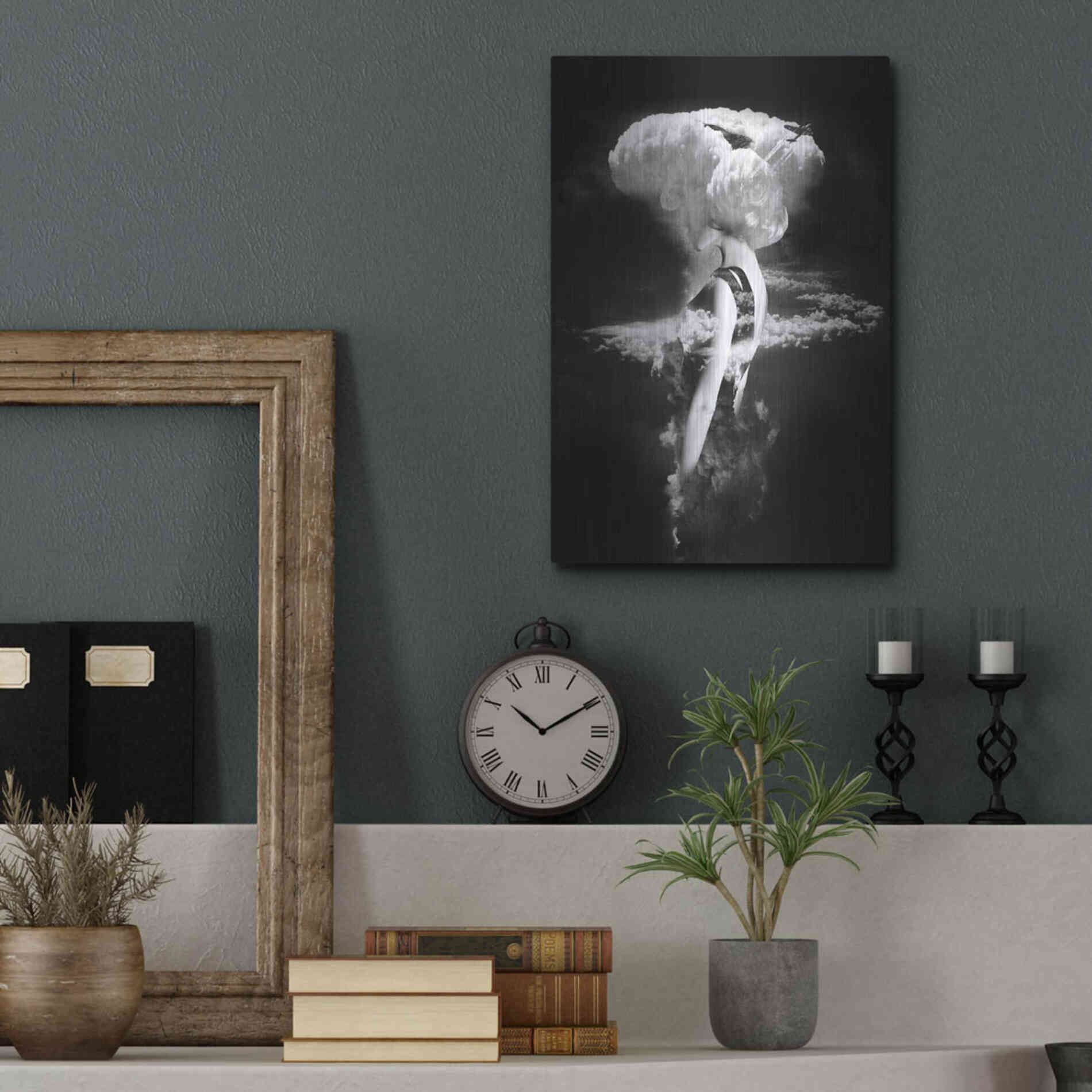 Luxe Metal Art 'War Goddess' by Robert Farkas, Metal Wall Art,12x16