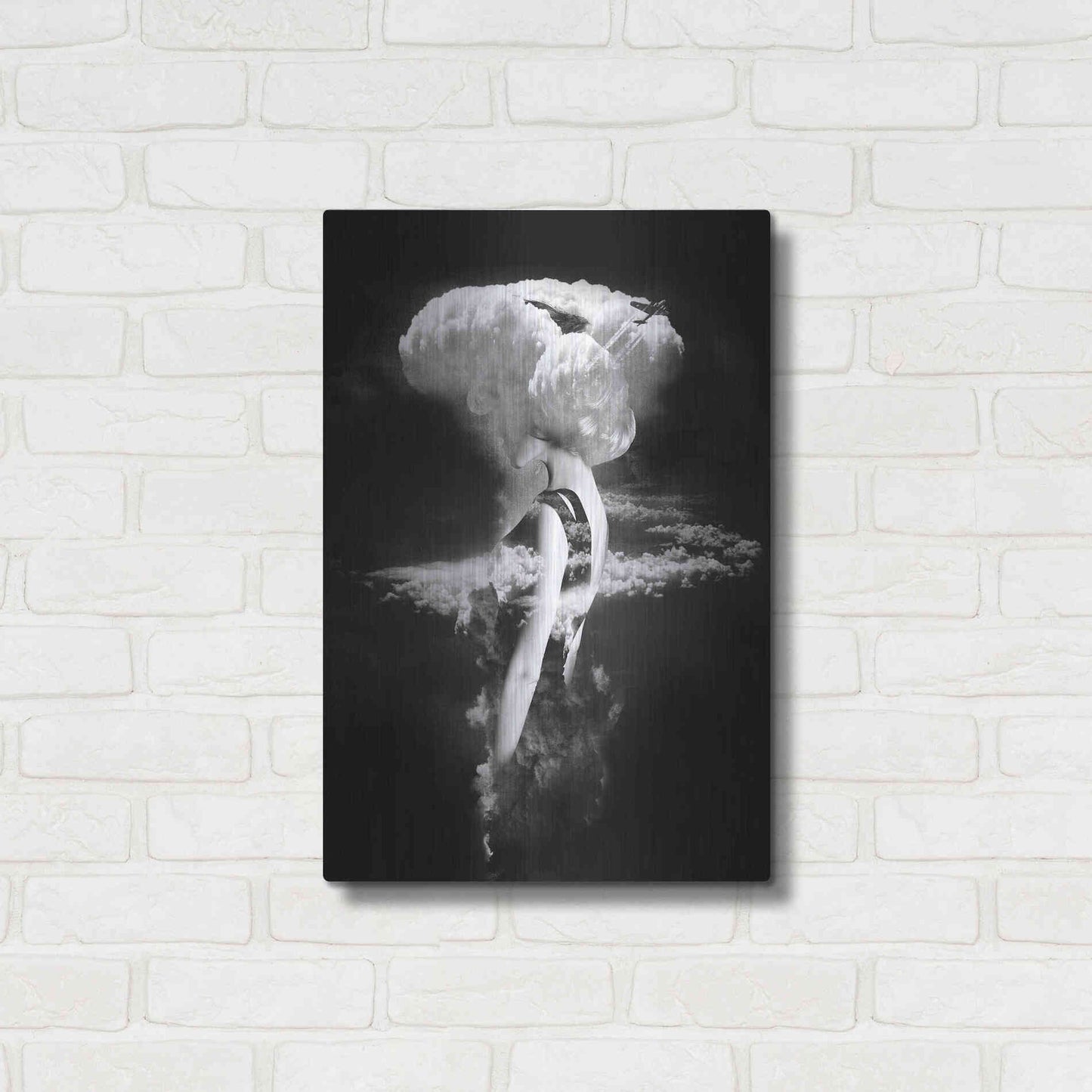 Luxe Metal Art 'War Goddess' by Robert Farkas, Metal Wall Art,16x24