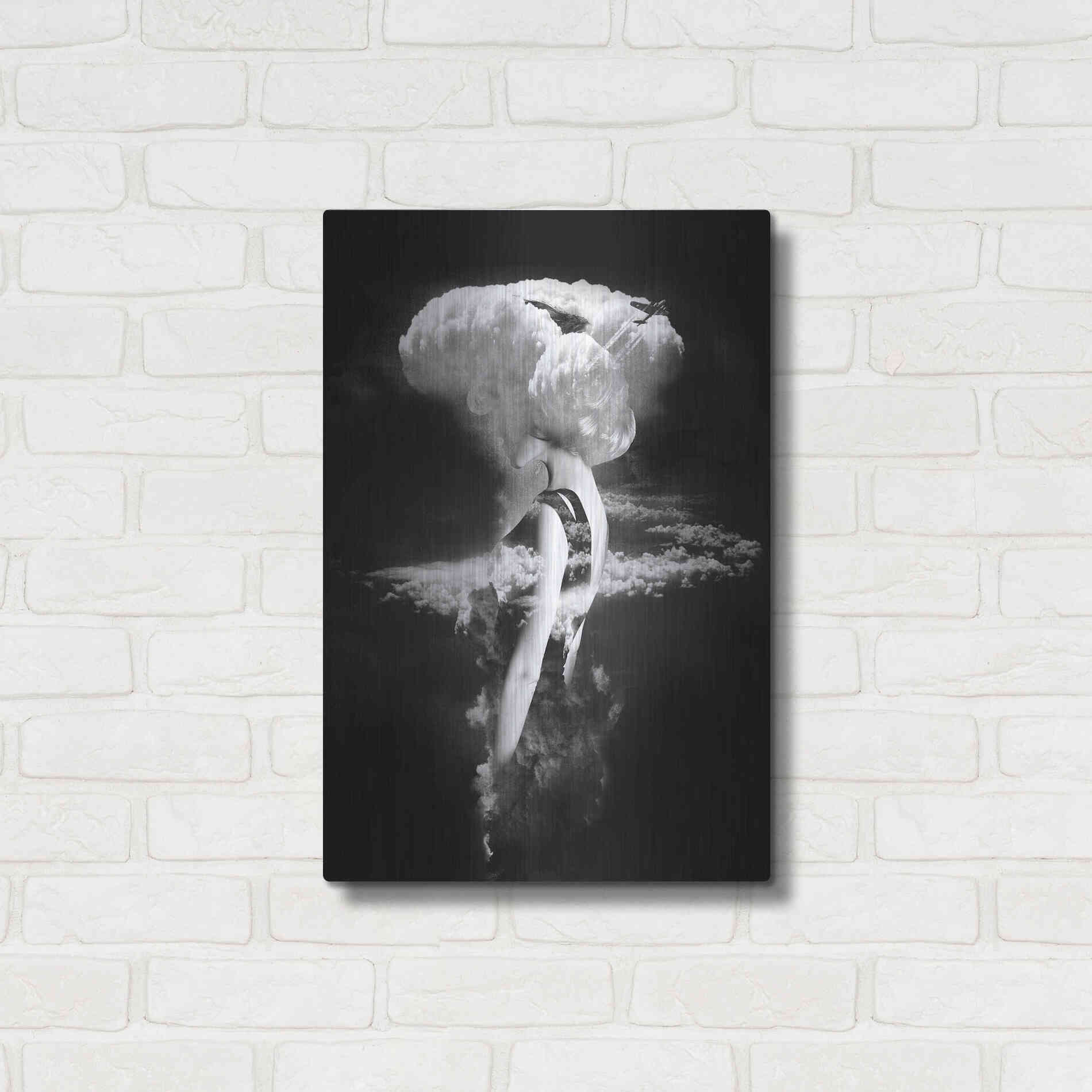 Luxe Metal Art 'War Goddess' by Robert Farkas, Metal Wall Art,16x24