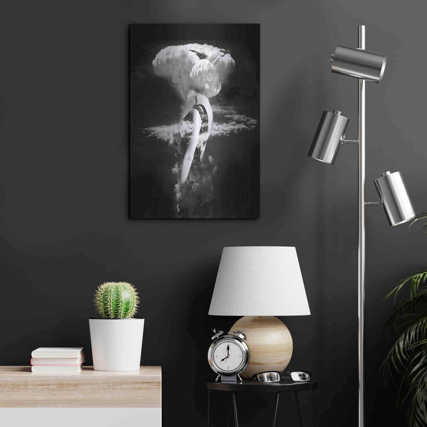 Luxe Metal Art 'War Goddess' by Robert Farkas, Metal Wall Art,16x24