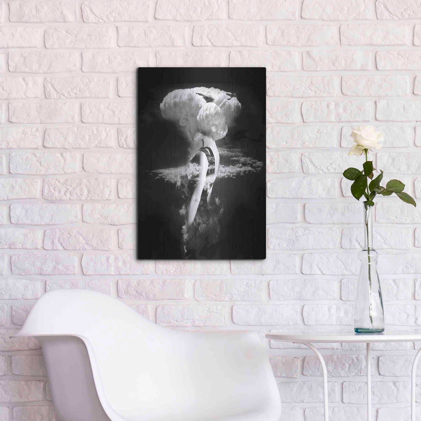 Luxe Metal Art 'War Goddess' by Robert Farkas, Metal Wall Art,16x24