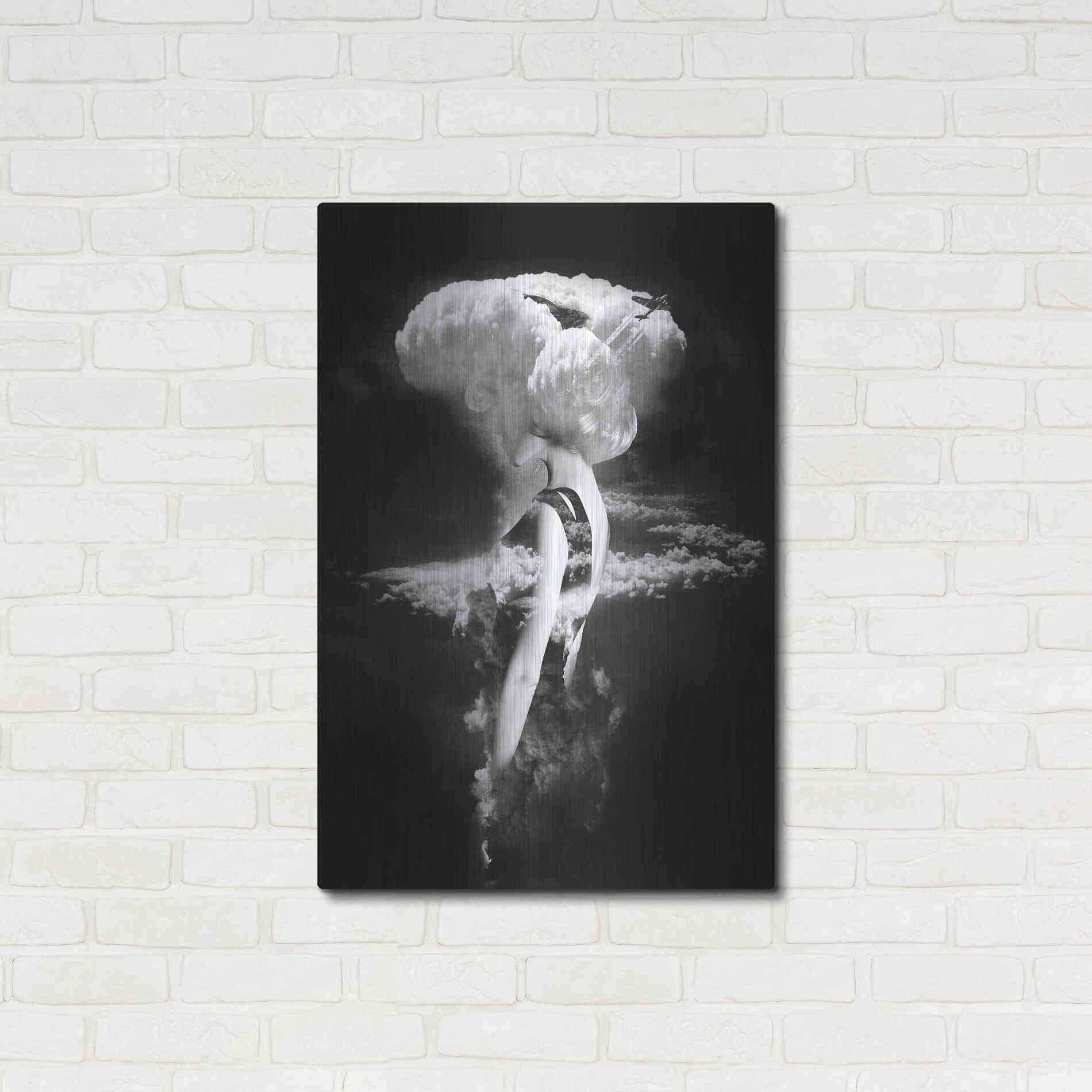 Luxe Metal Art 'War Goddess' by Robert Farkas, Metal Wall Art,24x36
