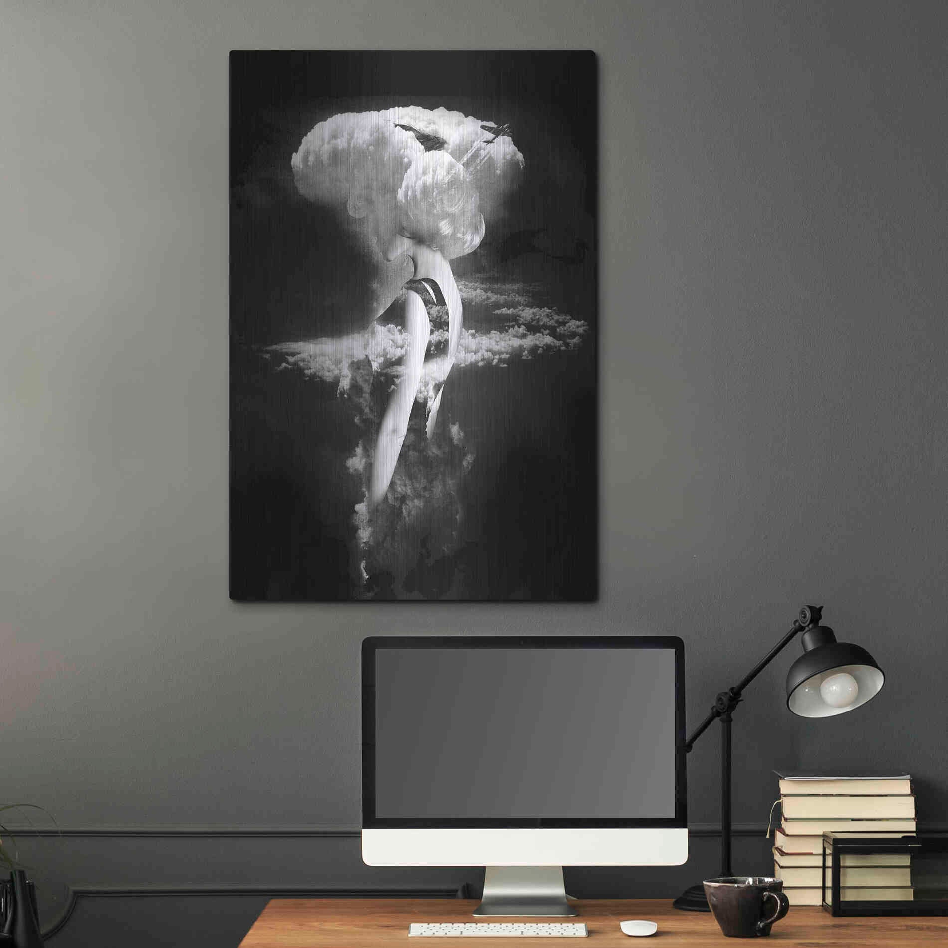 Luxe Metal Art 'War Goddess' by Robert Farkas, Metal Wall Art,24x36