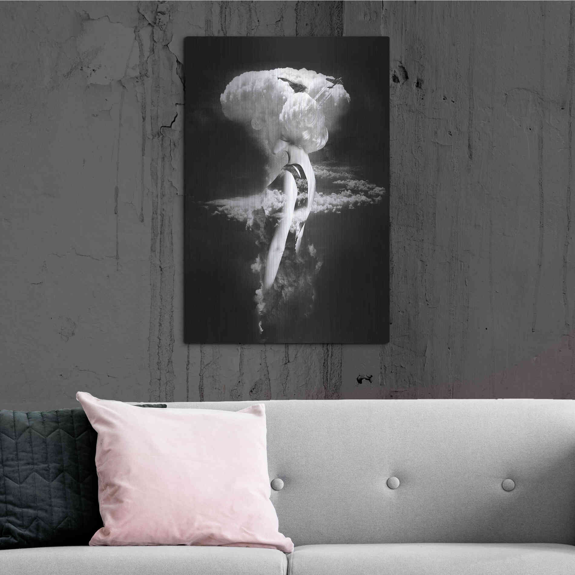 Luxe Metal Art 'War Goddess' by Robert Farkas, Metal Wall Art,24x36