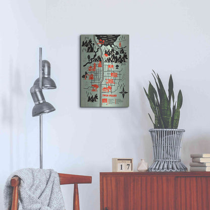 Luxe Metal Art 'Welcome to Twinpeaks' by Robert Farkas, Metal Wall Art,16x24