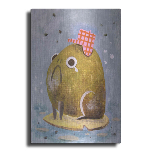 Luxe Metal Art 'Gloomy Louie' by Robert Filiuta, Metal Wall Art