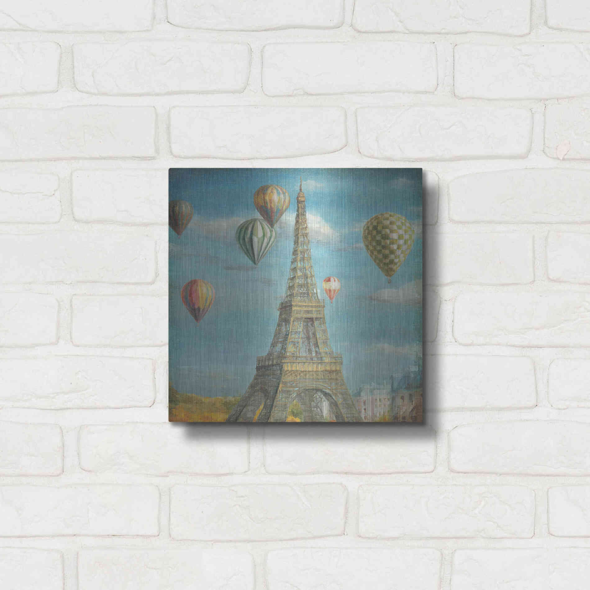 Luxe Metal Art 'Balloon Festival' by Danhui Nai, Metal Wall Art,12x12