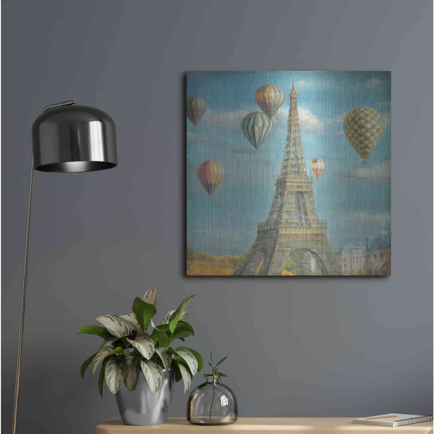 Luxe Metal Art 'Balloon Festival' by Danhui Nai, Metal Wall Art,24x24