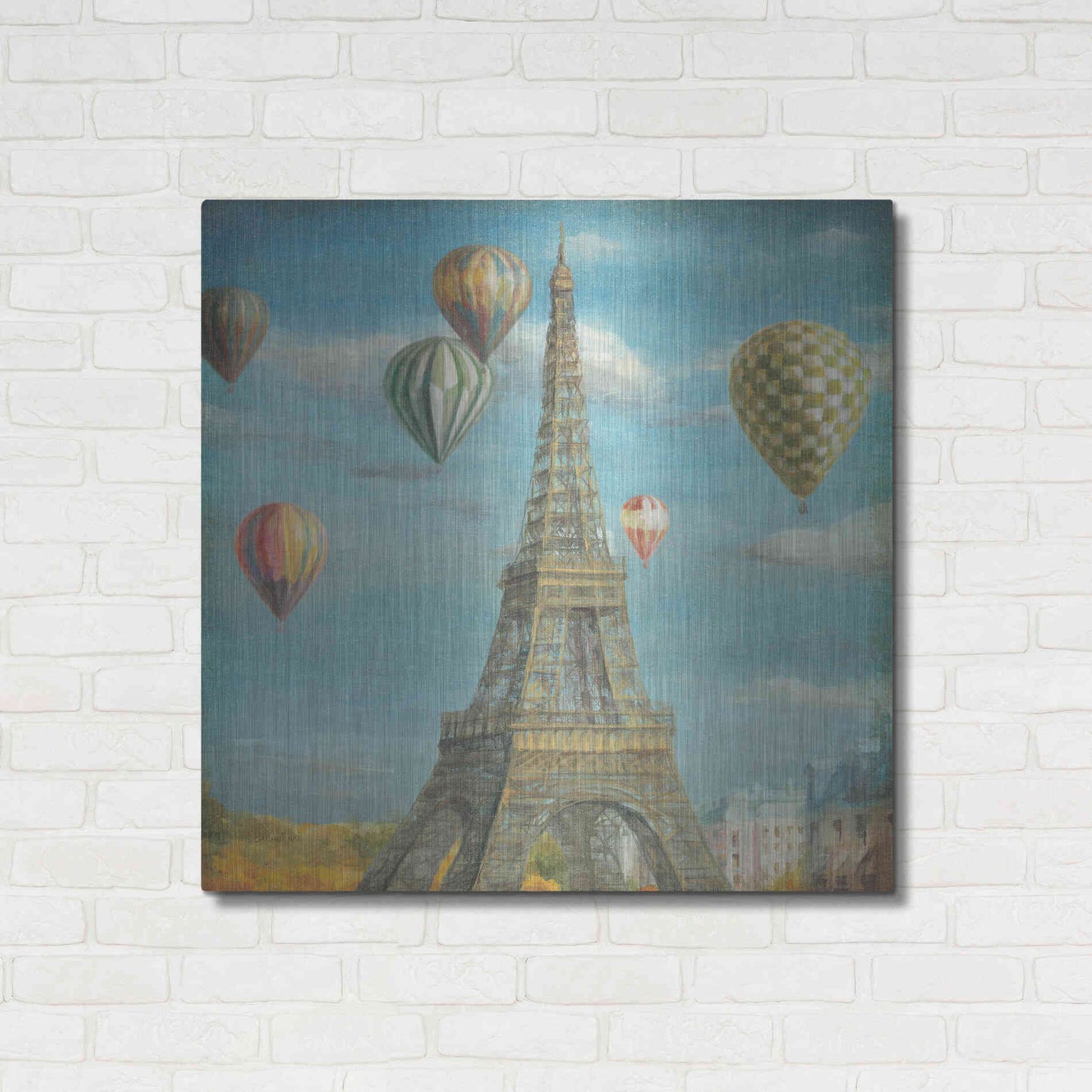 Luxe Metal Art 'Balloon Festival' by Danhui Nai, Metal Wall Art,36x36