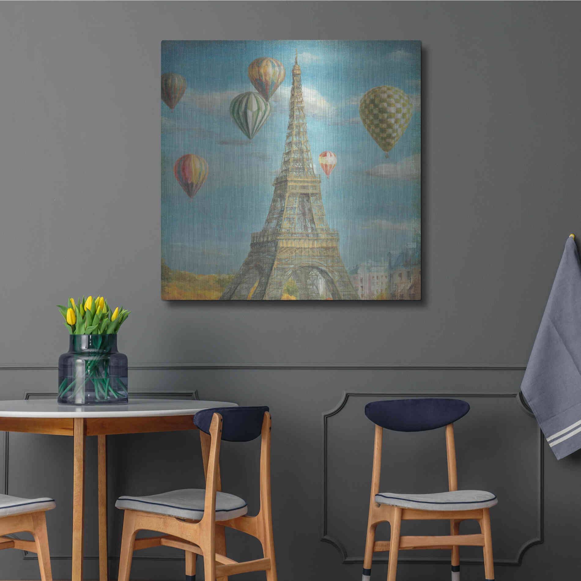 Luxe Metal Art 'Balloon Festival' by Danhui Nai, Metal Wall Art,36x36