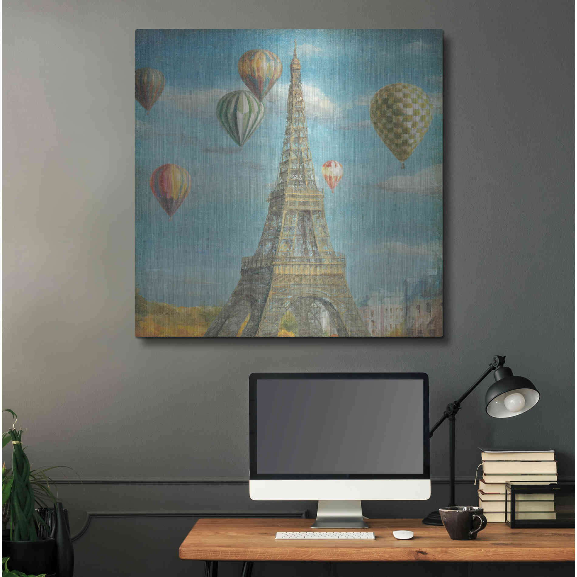 Luxe Metal Art 'Balloon Festival' by Danhui Nai, Metal Wall Art,36x36