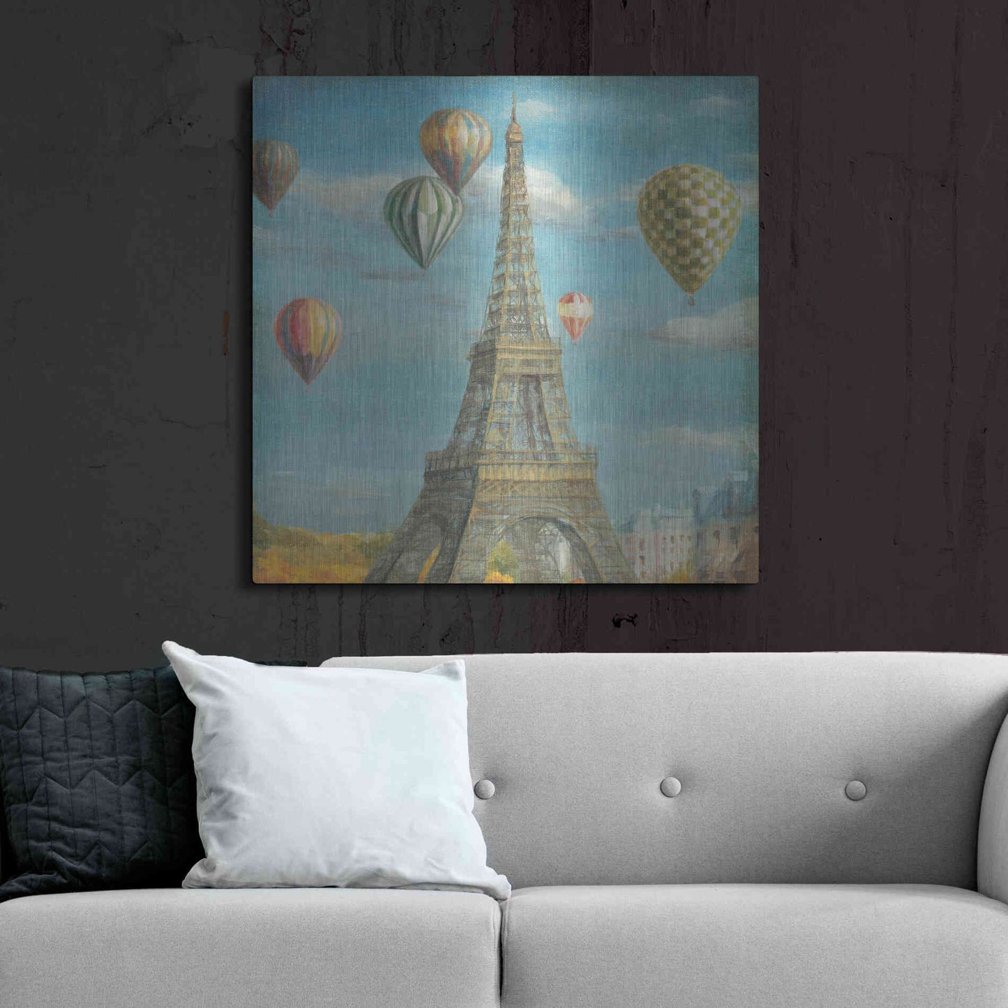 Luxe Metal Art 'Balloon Festival' by Danhui Nai, Metal Wall Art,36x36