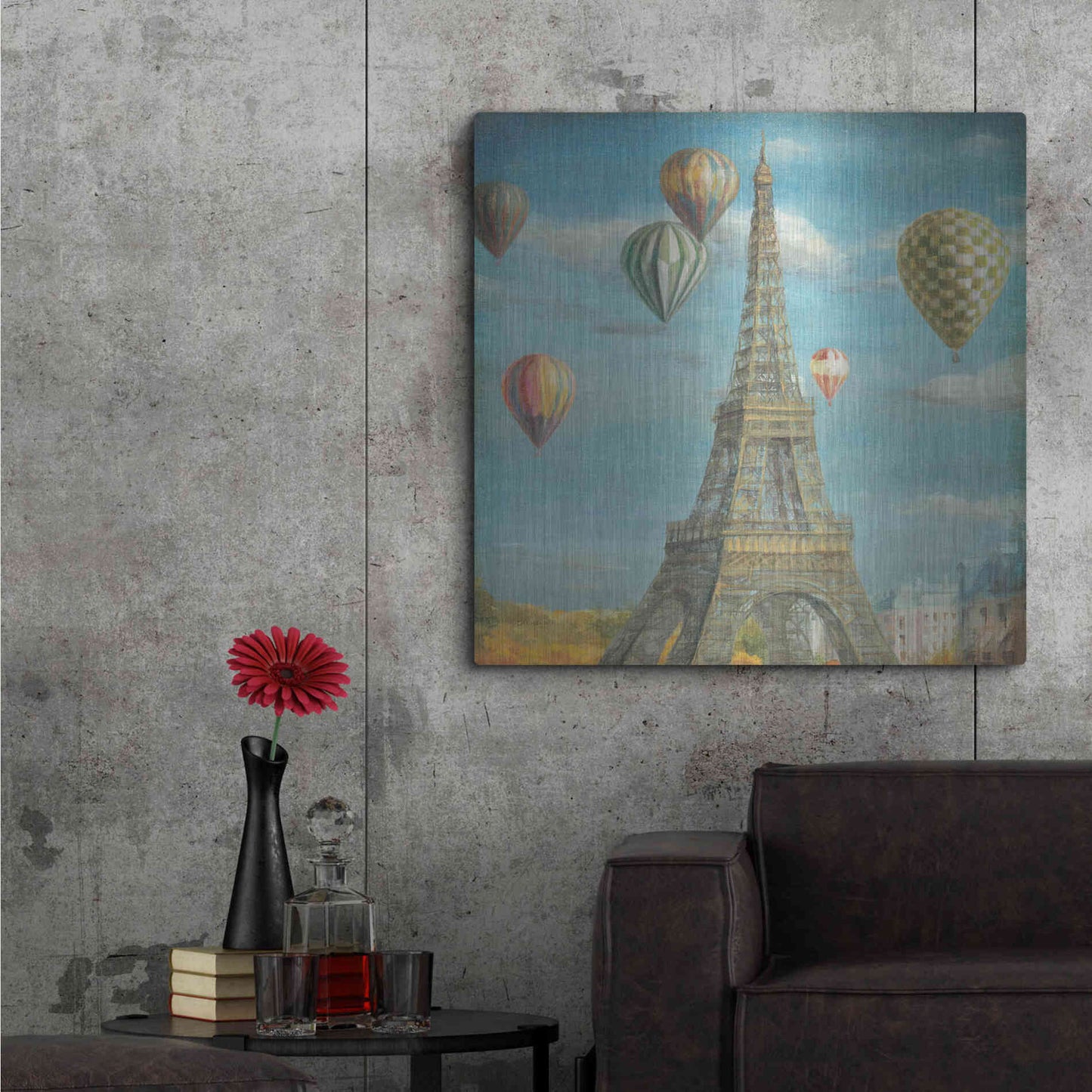 Luxe Metal Art 'Balloon Festival' by Danhui Nai, Metal Wall Art,36x36