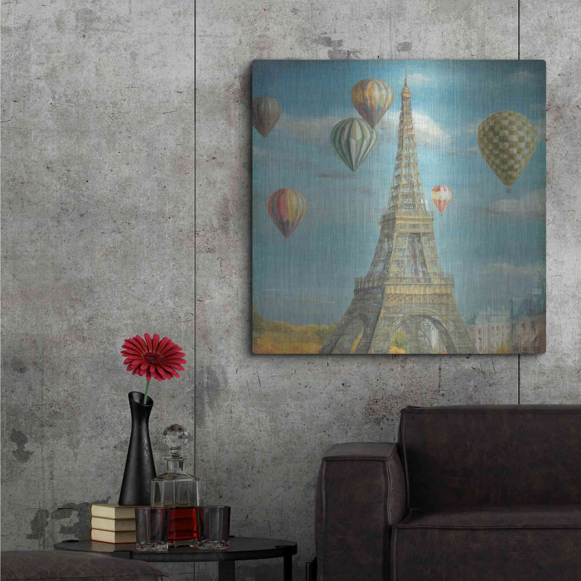 Luxe Metal Art 'Balloon Festival' by Danhui Nai, Metal Wall Art,36x36