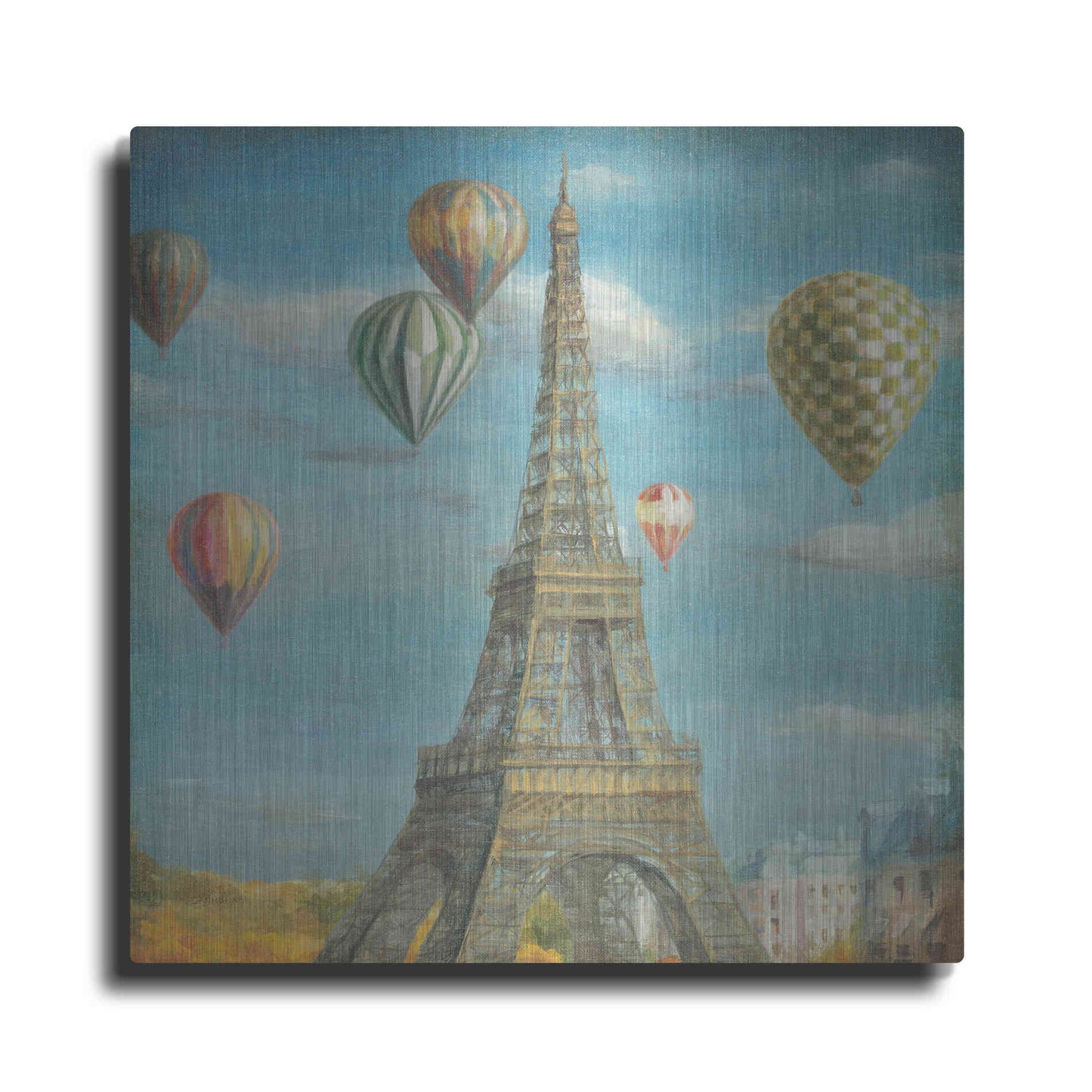 Luxe Metal Art 'Balloon Festival' by Danhui Nai, Metal Wall Art