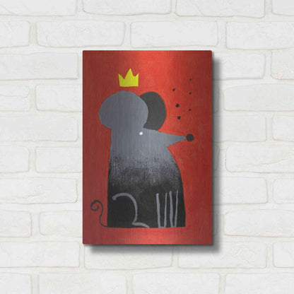 Luxe Metal Art 'The Swiss King' by Robert Filiuta, Metal Wall Art,12x16