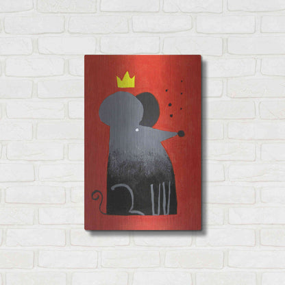 Luxe Metal Art 'The Swiss King' by Robert Filiuta, Metal Wall Art,16x24