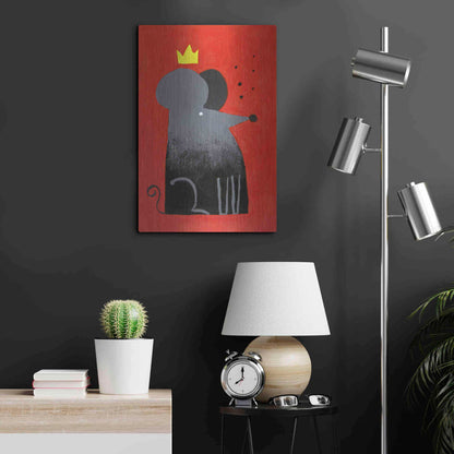 Luxe Metal Art 'The Swiss King' by Robert Filiuta, Metal Wall Art,16x24