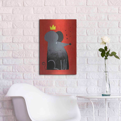 Luxe Metal Art 'The Swiss King' by Robert Filiuta, Metal Wall Art,16x24