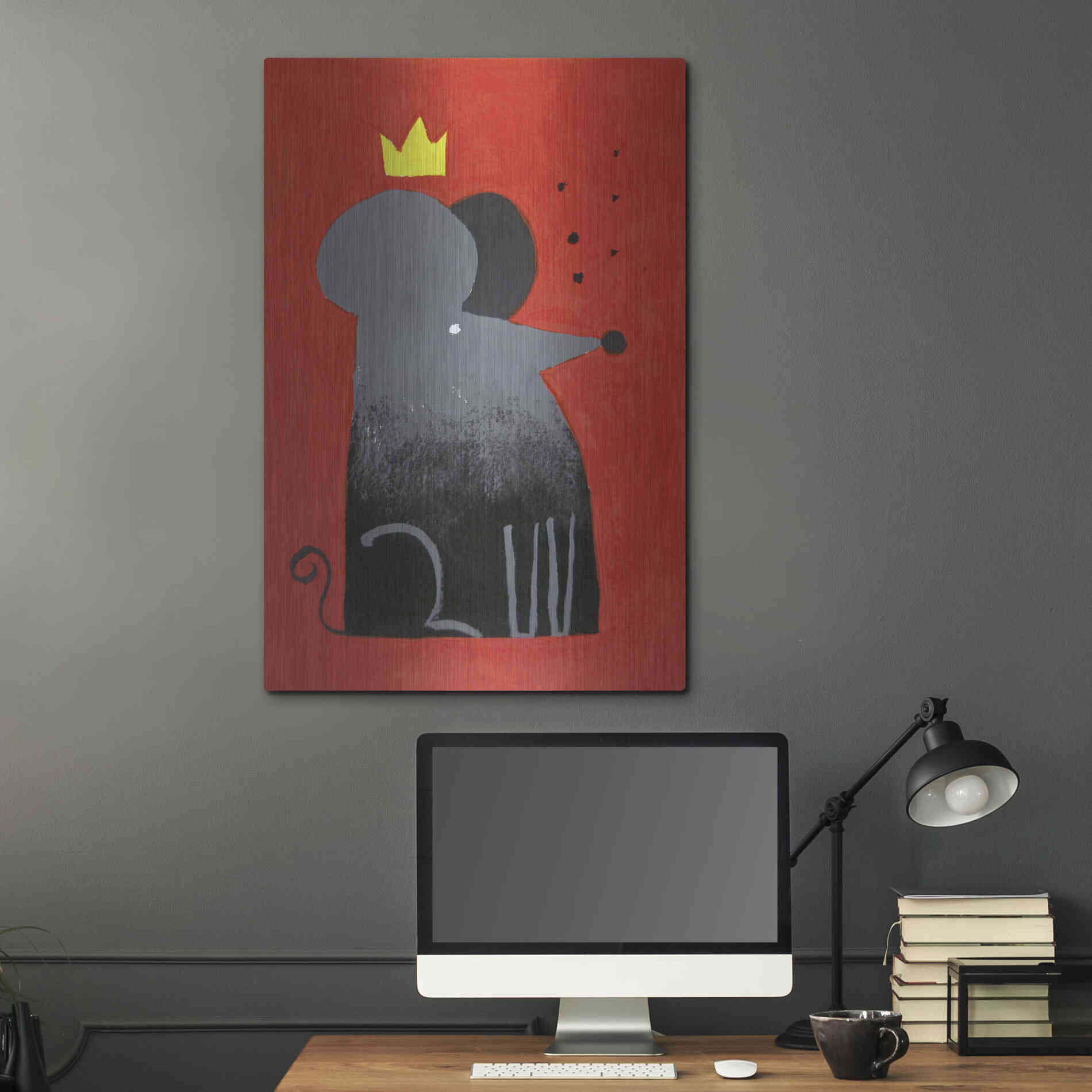 Luxe Metal Art 'The Swiss King' by Robert Filiuta, Metal Wall Art,24x36