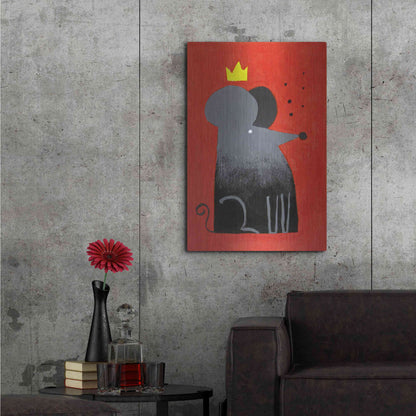 Luxe Metal Art 'The Swiss King' by Robert Filiuta, Metal Wall Art,24x36