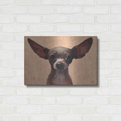 Luxe Metal Art 'Chihuahua' by Thomas Fluharty, Metal Wall Art,24x16