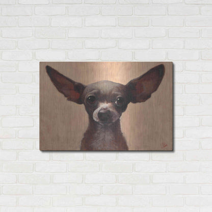 Luxe Metal Art 'Chihuahua' by Thomas Fluharty, Metal Wall Art,36x24