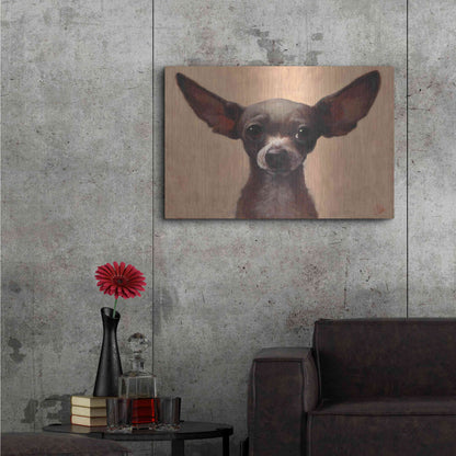 Luxe Metal Art 'Chihuahua' by Thomas Fluharty, Metal Wall Art,36x24