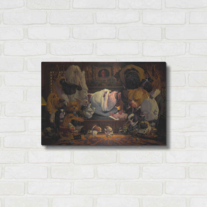 Luxe Metal Art 'DogFather' by Thomas Fluharty, Metal Wall Art,24x16