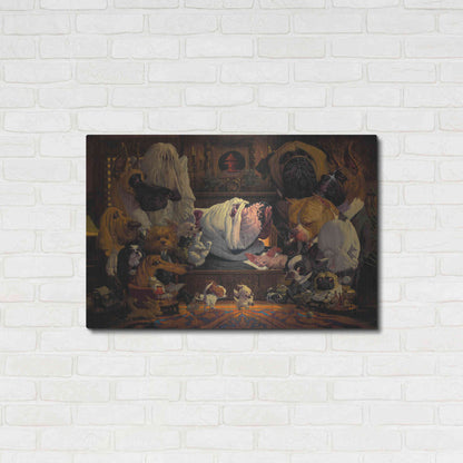 Luxe Metal Art 'DogFather' by Thomas Fluharty, Metal Wall Art,36x24