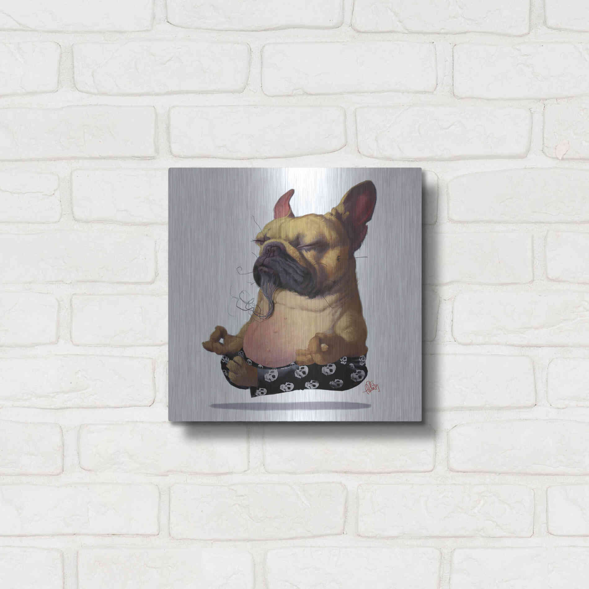 Luxe Metal Art 'Floater' by Thomas Fluharty, Metal Wall Art,12x12