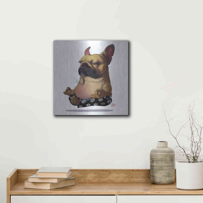 Luxe Metal Art 'Floater' by Thomas Fluharty, Metal Wall Art,12x12