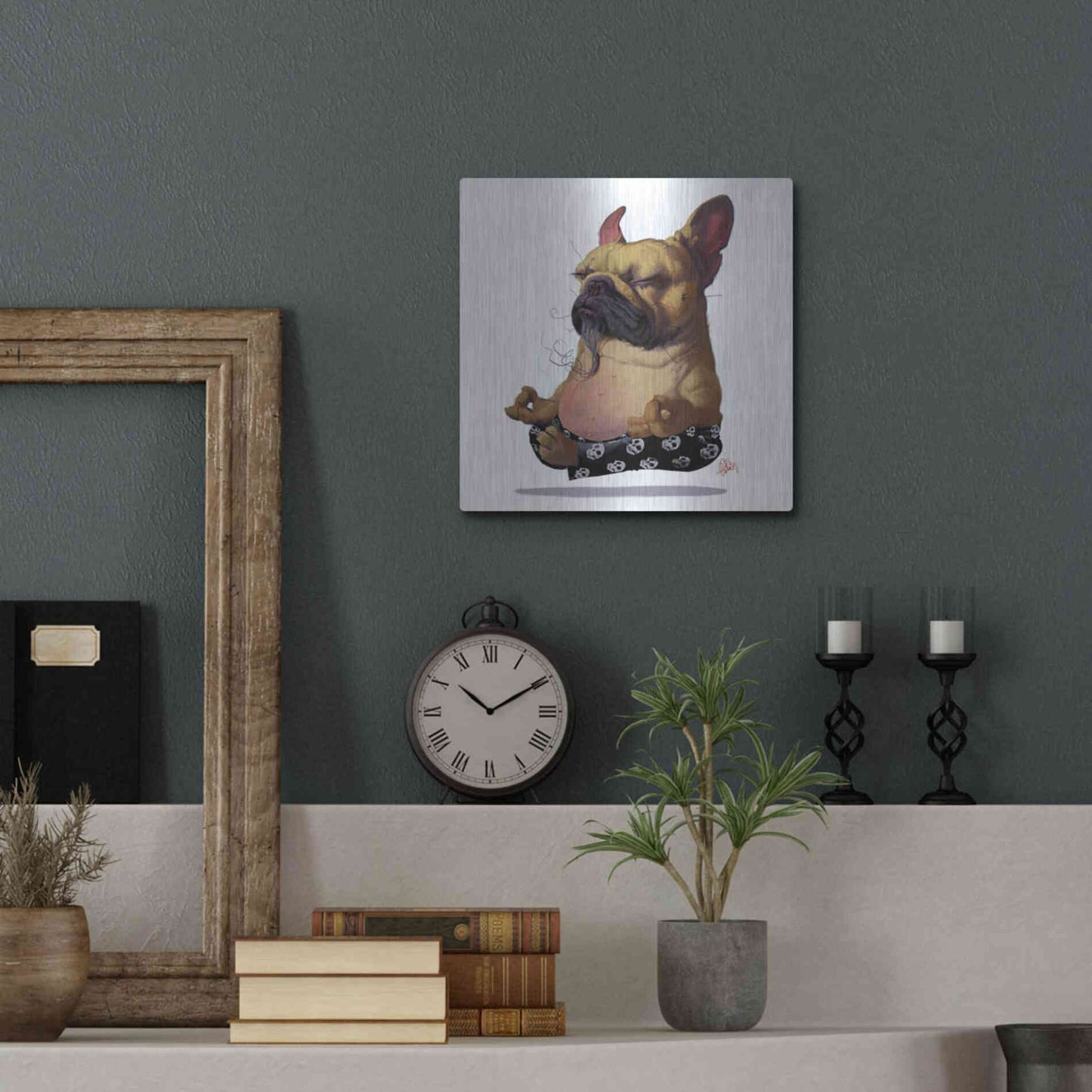 Luxe Metal Art 'Floater' by Thomas Fluharty, Metal Wall Art,12x12